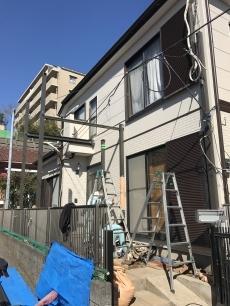 ベランダリフォーム　屋根塗装　雨樋取替　キリン住宅　千葉市稲毛区