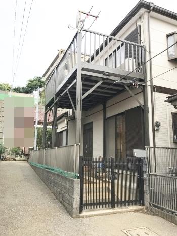 千葉市稲毛区　戸建　Y様邸　ベランダリフォーム・外壁・屋根塗装・雨樋取替事例